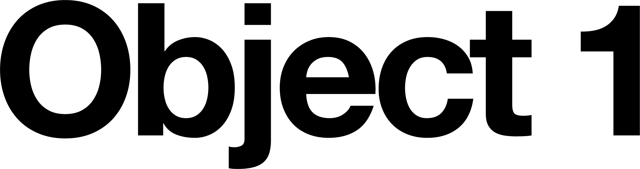 Black text 'Object 1' on a transparent background